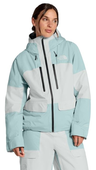 The North Face Women's Powstar Jacket, COLOR: Glacier/Pearl Stone, SIZE: S