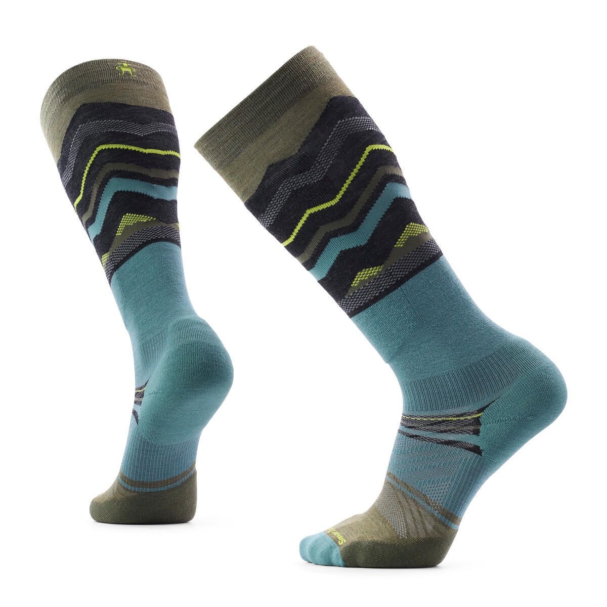 Smartwool Men's Ski Targeted Cushion Expanding Horizons Sock, COLOR: Winter Moss, SIZE: L
