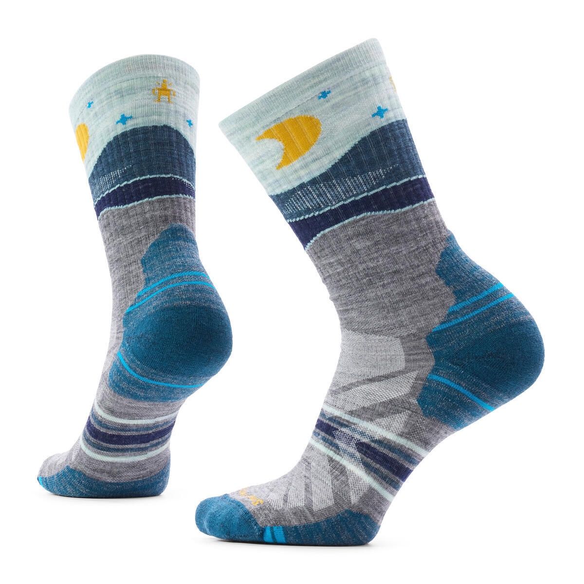 Smartwool Women's Hike Targeted Cushion Lunar Trek Crew Sock, COLOR: Medium Gray, SIZE: M
