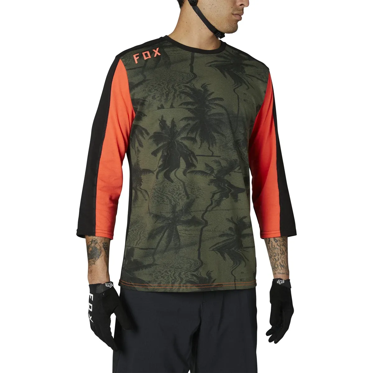Fox Men's Ranger DriRelease 3/4 Sleeve Jersey, COLOR: Olive Green, SIZE: XXL