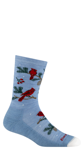 Darn Tough Women's Cardi Party Crew Lightweight Cushion Sock, COLOR: Vapor, SIZE: M