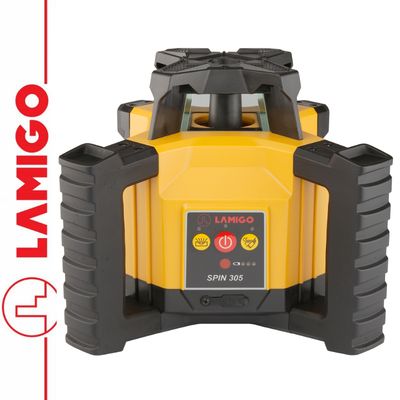 Niwelator - Laser rotacyjny SPIN 305 + Statyw + Łata 2,4m - Profesjonalny Zestaw Pomiarowy do 500m