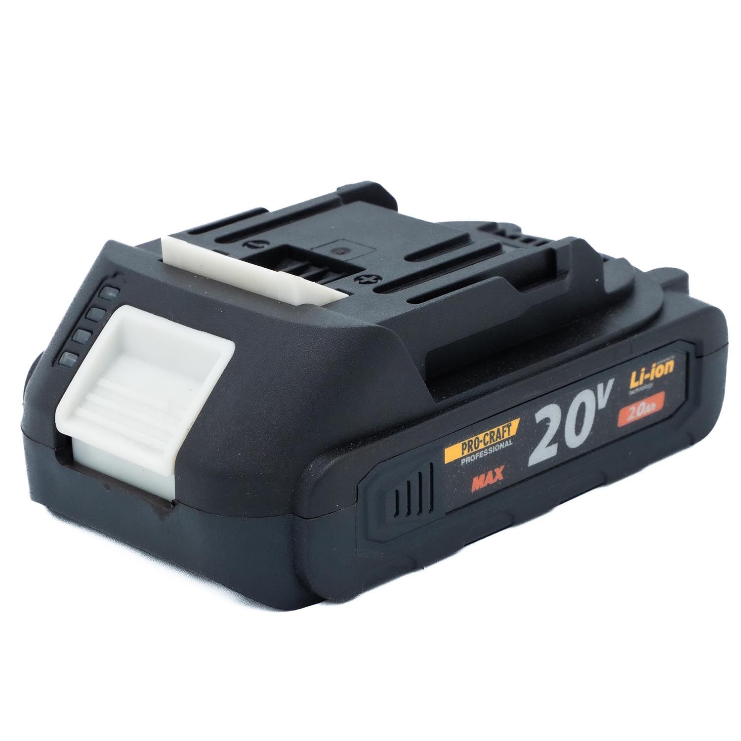 Akumulator 20V Li-ion o pojemności 2Ah, Procraft 20/2A