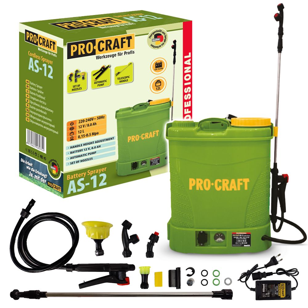 Akumulatorowy opryskiwacz Procraft AS-12