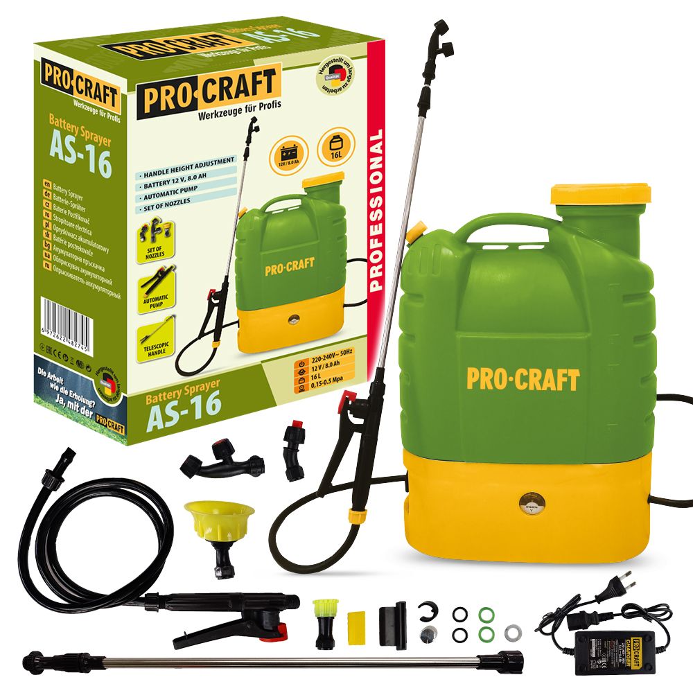 Akumulatorowy opryskiwacz Procraft AS-16