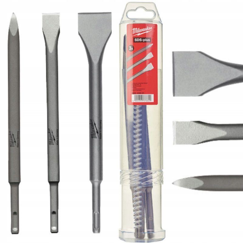 4932430001 - Zestaw dłut SDS-Plus (wąskie, szerokie, szpicak), 250 mm (3 szt.)