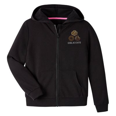 Youth Cookie Rhinestone Zip Up Hoodie