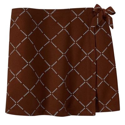 Brownie Printed Wrap Skort