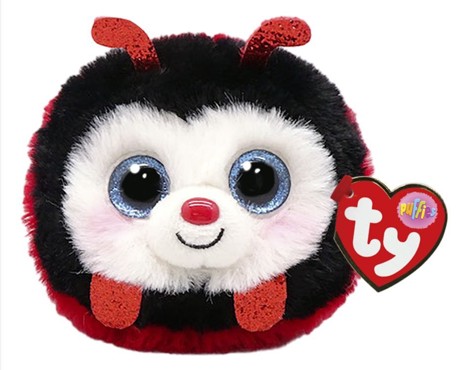 TY Puffies Izzy Ladybug Ball