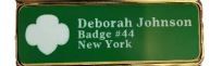 Framed 3-Line ID Pin with Magnetic Backing 16003