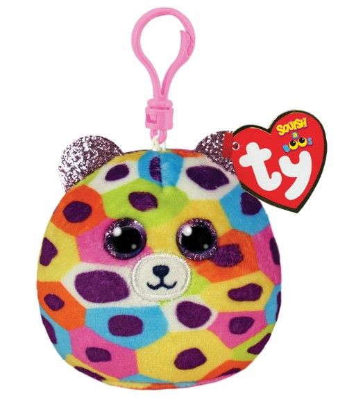 Giselle Squish Clip multi leopard