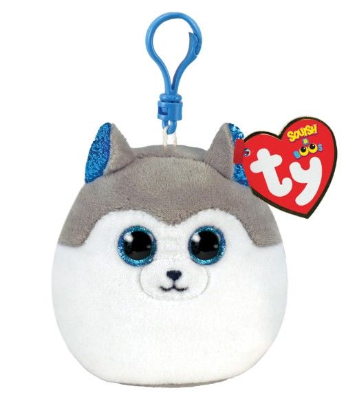 TY Slush Squish Clip husky