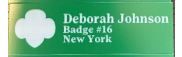 Unframed 3-Line ID Pin with Pin Backing 16033
