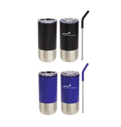 16oz Tumbler w Straw
