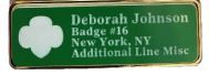 Framed 4-Line ID Pin with Pin Backing 16801