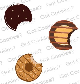 Cookie Shoe Charm Set of 3