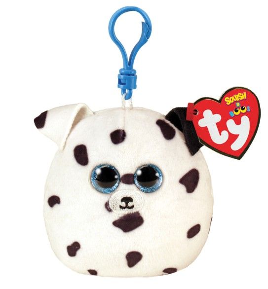 TY Fetch Squish Clip dog