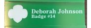Unframed 2-Line ID Pin with Pin Backing 16032