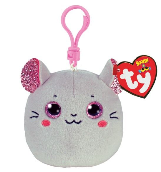 TY Catnip Squish Clip Mouse