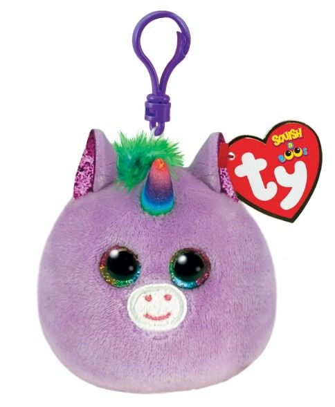 TY Rosette Squish Clip Unicorn