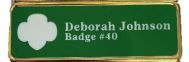 Framed 2-Line ID Pin with Pin Backing 16012