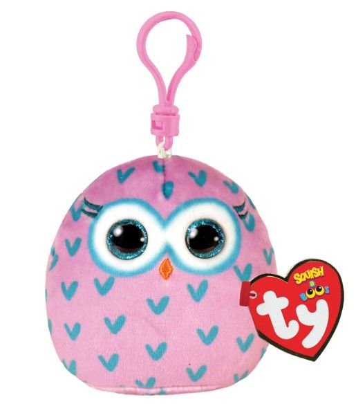 TY Winks Squish Clip owl