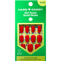 Hard Candy Hand Shake Press on Nails - Red