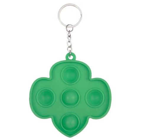 Trefoil Fun Finds Fidget Popper Keychain