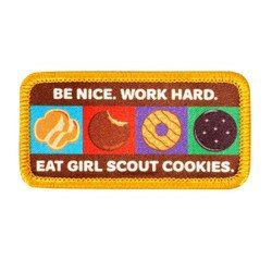 Be Nice Work Hard Eat Cookies Patch