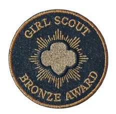 Bronze Award Glitter Super Fun Patch