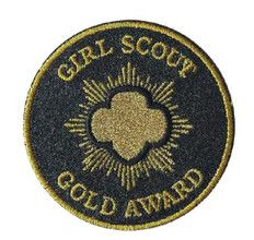 Gold Award Glitter Super Fun Patch