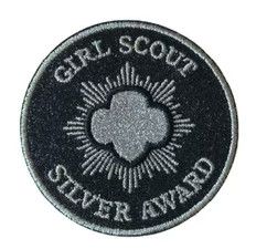 Silver Award Glitter Super Fun Patch