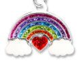 Charm It Glitter Rainbow Charm