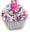 Charm It Glitter Cupcake Charm