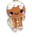 Charm It Gold Swivel Gingerbread Charm