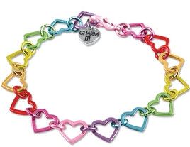 Charm It Bracelets Rainbow Heart