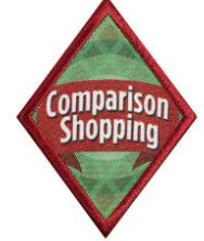 Cadette Comparison Shopping Badge - Retired