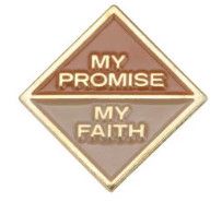 Brownie My Promise, My Faith Pin - Year 2