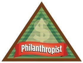 Brownie Philanthropist Badge - Retired
