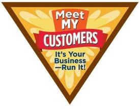 Brownie Meet My Customers Badge - Retired