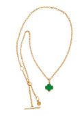 Charming Jewelry Trefoil Goldtone Necklace