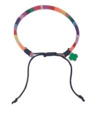 Trefoil Charm Rainbow Bracelet