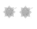 SILVER AWARD BURST NECKLACE AND STUD EARRING SET