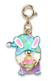 Charm It Gold Easter Gnome Charm