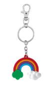 Rainbow PVC Charm Keychain