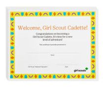 Cadette Bridging Certificate