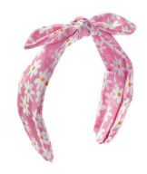 Daisy Print Bow Headband
