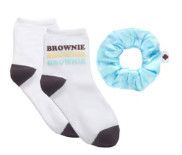Brownie Sock and Scrunchie Set