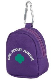 Junior Mini Zipper Coin Purse Backpack Clip