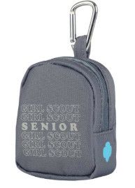 Senior Mini Zipper Coin Purse Backpack Clip